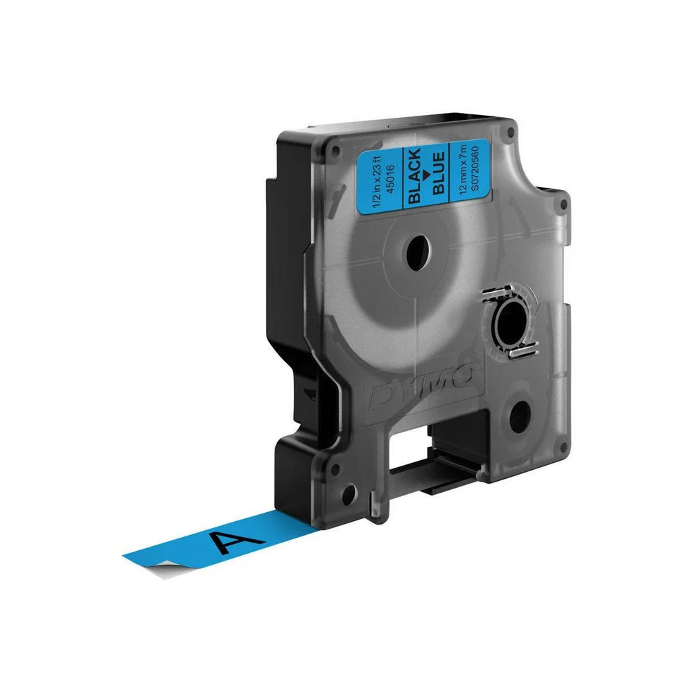 Cinta Rotuladora D1 12mmx7m Negro/Azaul Dymo S072.