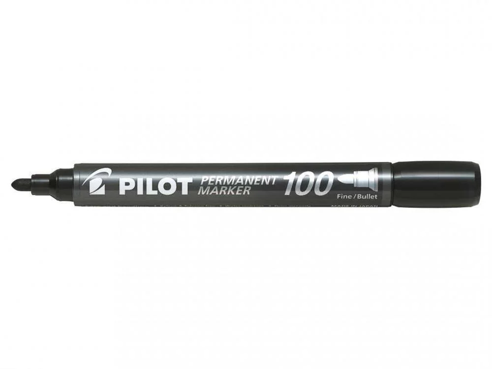 Marcador Permanente Punta Conica Sca-100 Negro Pilot Sca-100-B