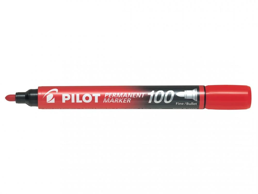 Pilot Red Conic Point Permanent Marker Sca-100-R