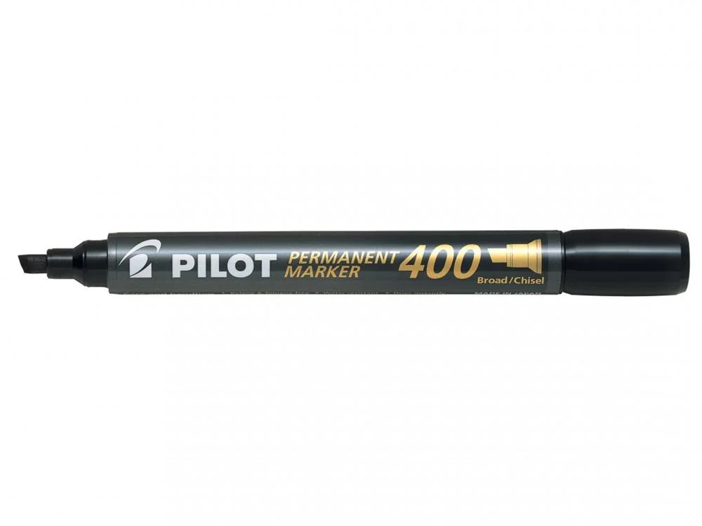 Marcador Permanente Punta Biselada Sca-400 Negro Pilot Sca-400-B