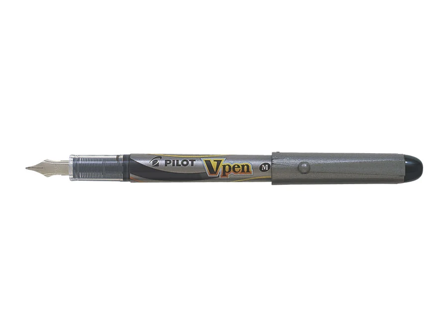 Pilot Pluma Descartável Vpen Prata  Preto Tinta Li