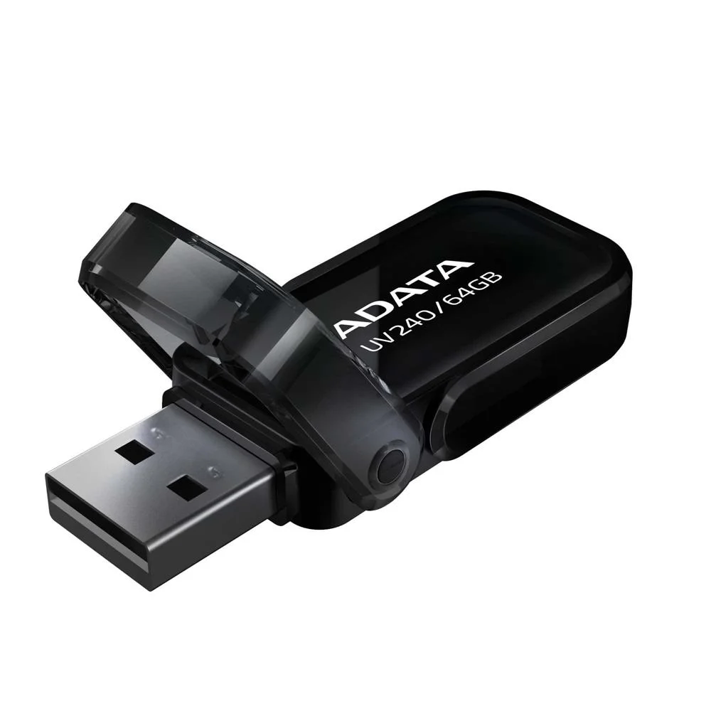 Pendrive 64gb Usb2.0 Adata Uv240 Negro