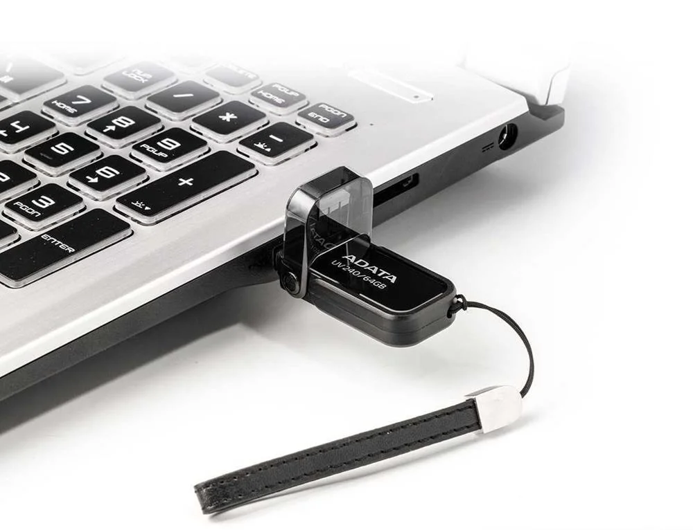 Pendrive 64gb Usb2.0 Adata Uv240 Negro