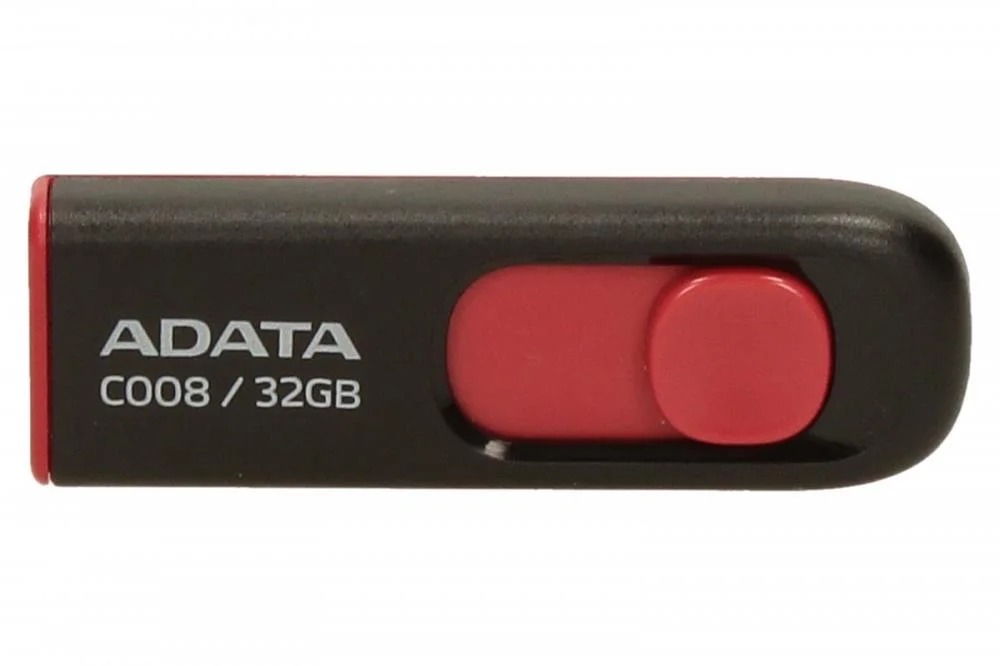 Pendrive 32gb Usb2.0 Adata Ac008 Negro / Rojo