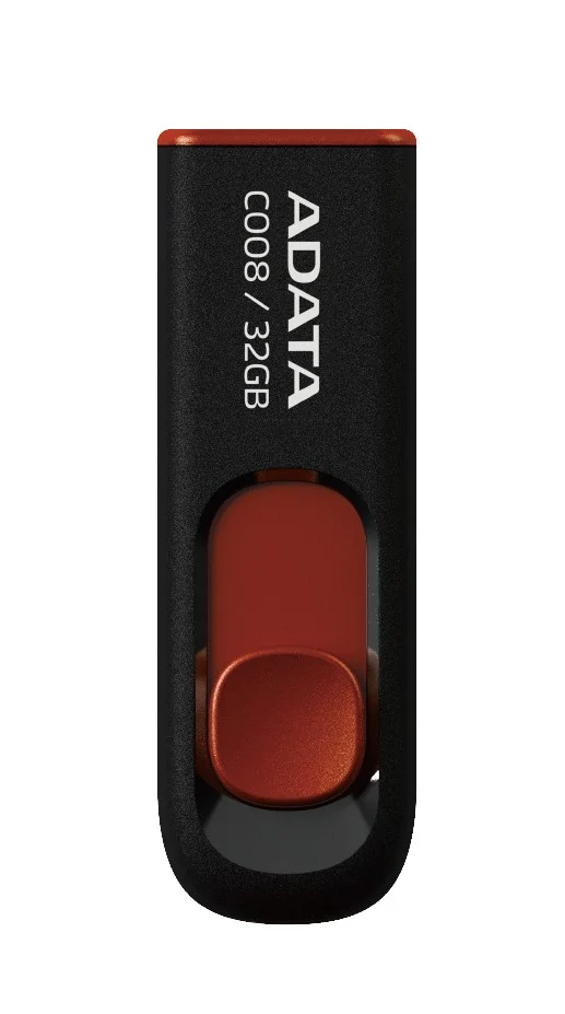 Pendrive 32gb Usb2.0 Adata Ac008 Negro / Rojo
