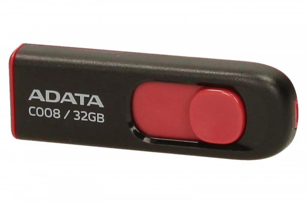 Pendrive 32gb Usb2.0 Adata Ac008 Negro / Rojo