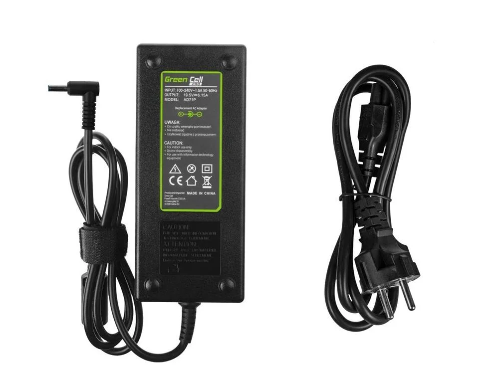 Green Cell Pro Charger / Ac Adapter 19.5v 6.15a 120w For Hp Omen 15-5000 17-W Hp Envy 15-J 17-J