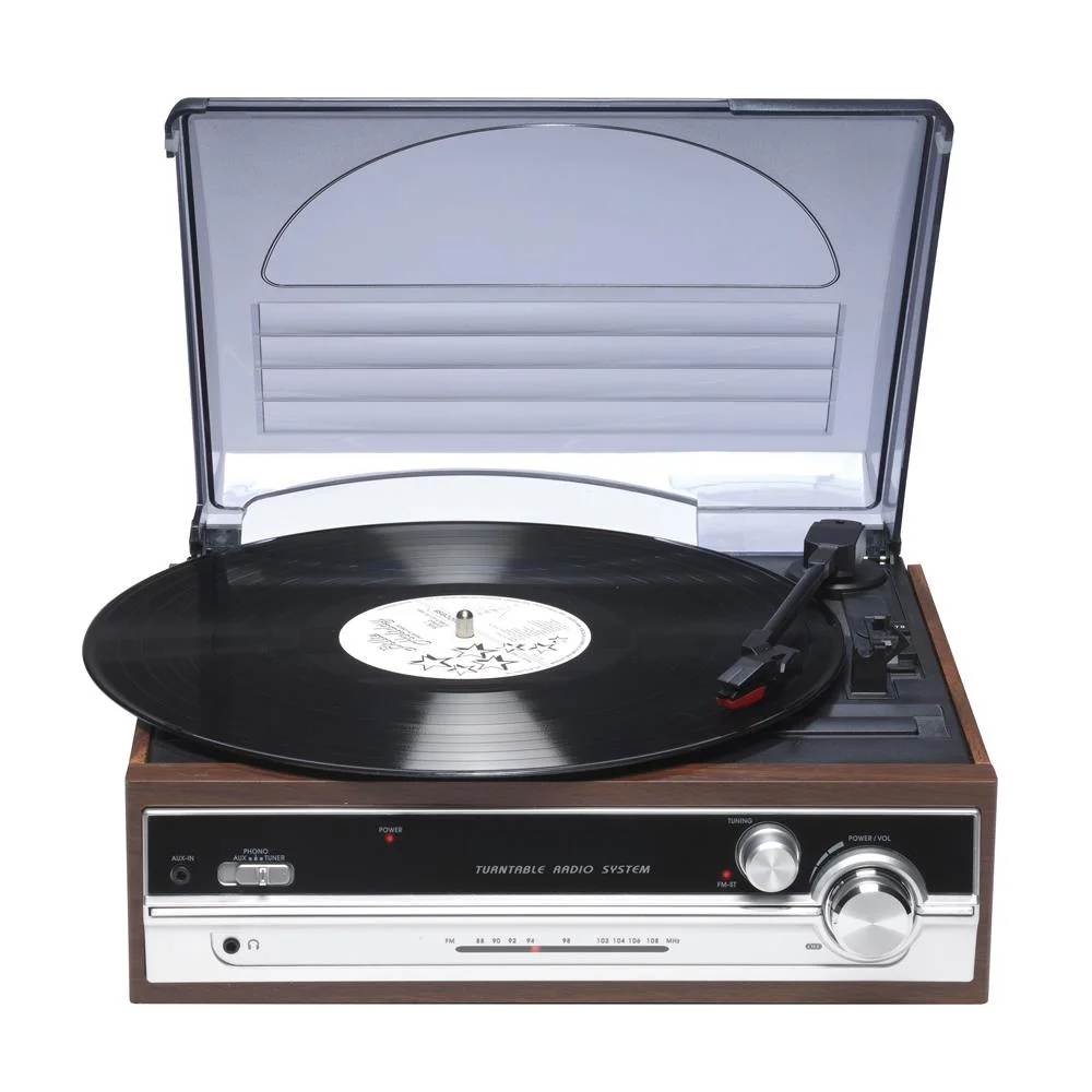 VPL-130 - GIRA-DISCOS RETRO COM RÁDIO E COLUNAS I.