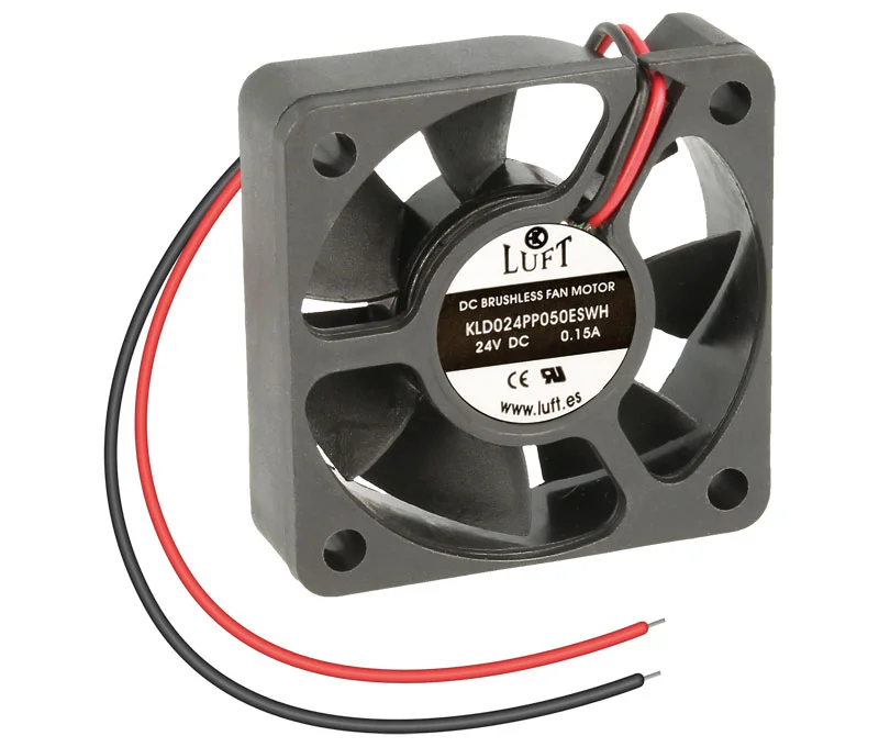 Ventilador 24Vdc 50x50x15mm de Rolamento com Fios