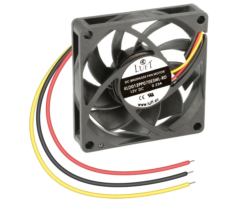 Ventilador 12Vdc 70x70x15mm 4.2W com 3 Fios