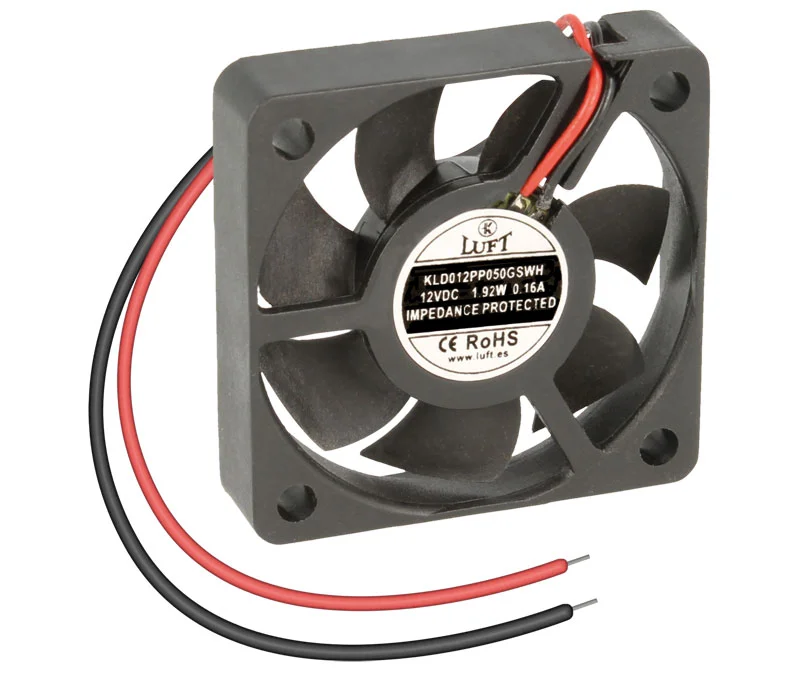 Ventilador 12vdc 50x50x10mm De Veio Com Fios