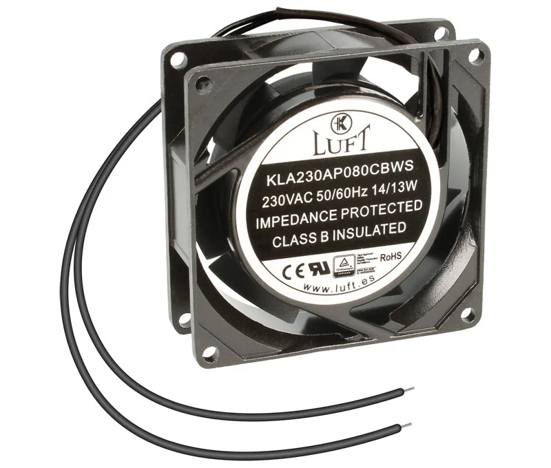 Ventilador 230vac 80x80x25mm Rolamento C/fios Met.
