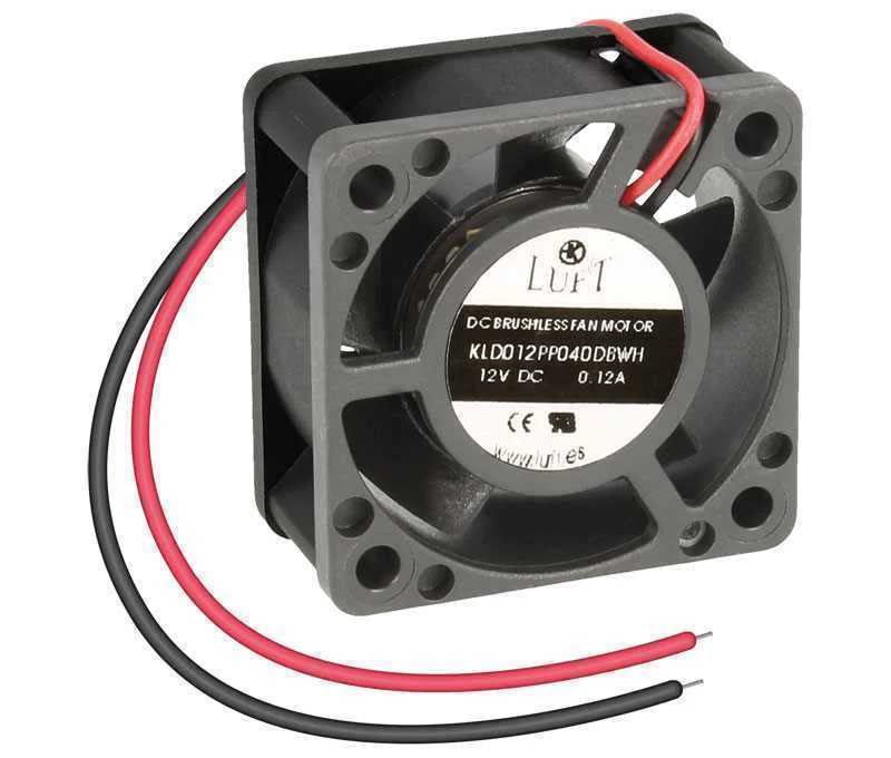Ventilador 12Vdc 40x40x20mm de Rolamento com Fios