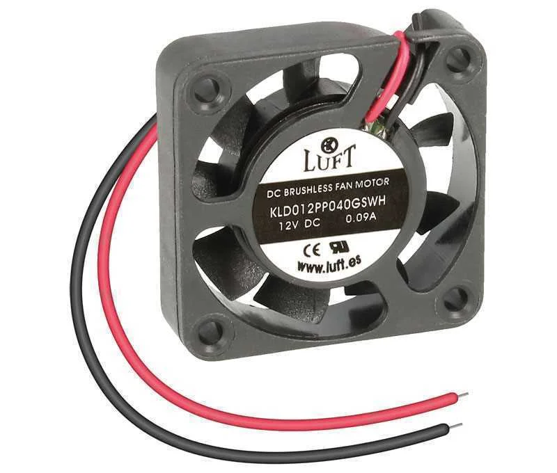 Ventilador 12vdc 40x40x10mm de Veio com Fios
