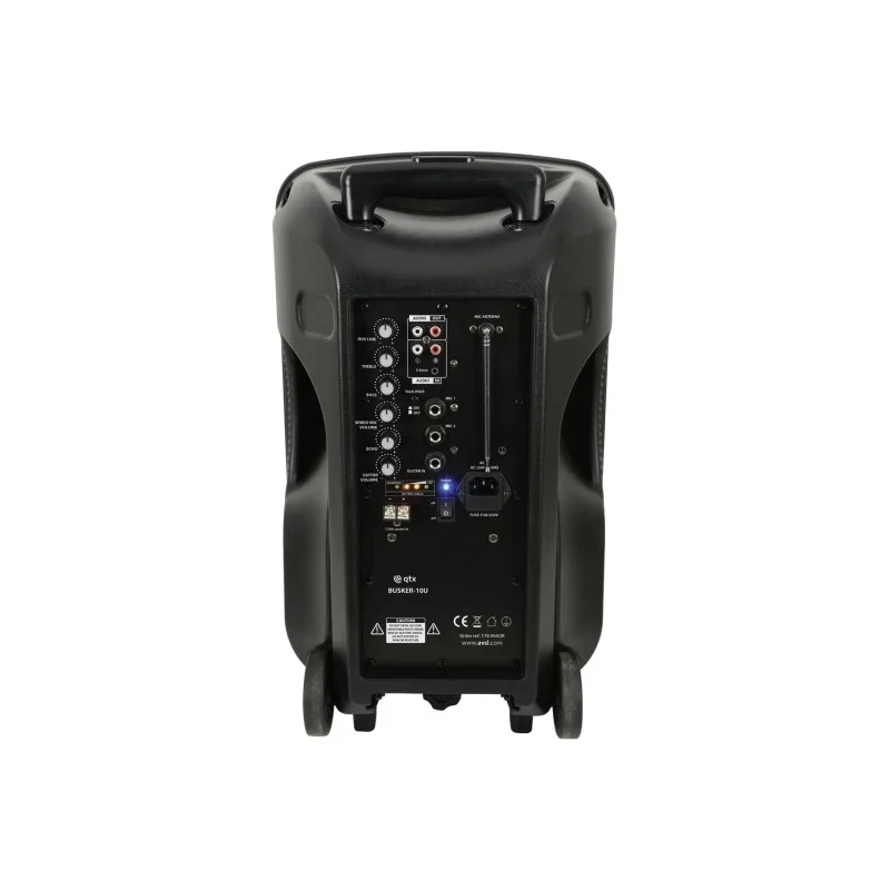 Coluna Pa 10" Uhf Bluetooth + Microfone Mão