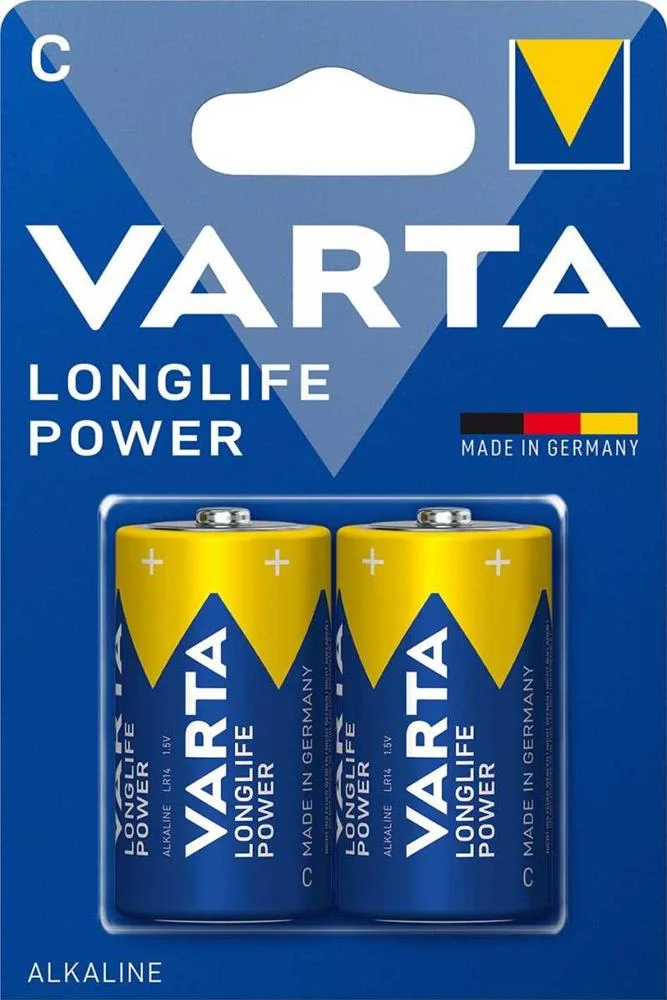 Pilha Alcalina Lr14/C 1.5v 2x Blister Longlife Power Varta