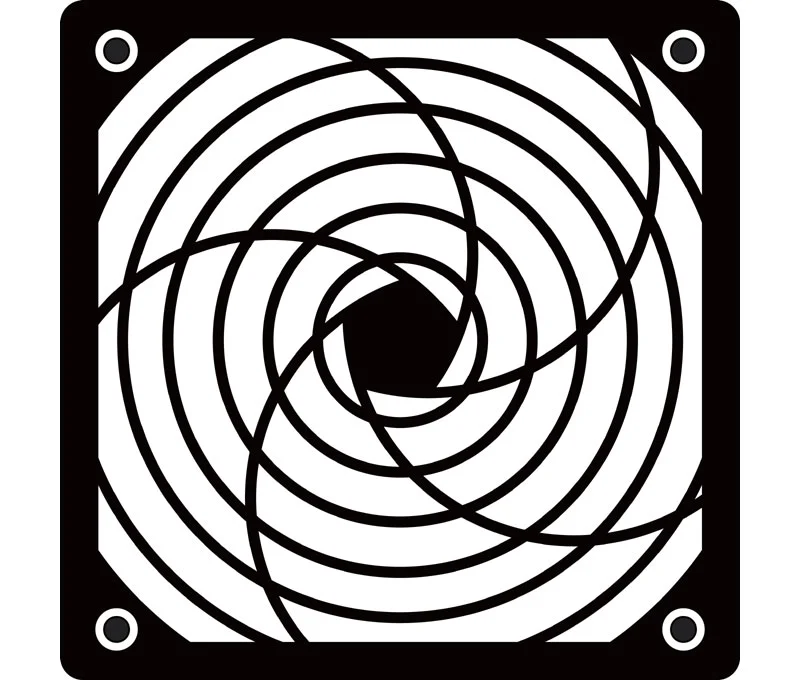 Grelha Protetora 120x120mm Plastico Preto