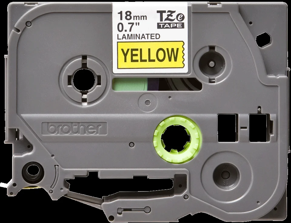 Brother Fita 18mm Amarelo/Preto