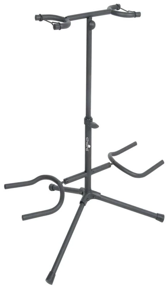 Soporte de Guitarra Doble Con Soporte para El Cue.