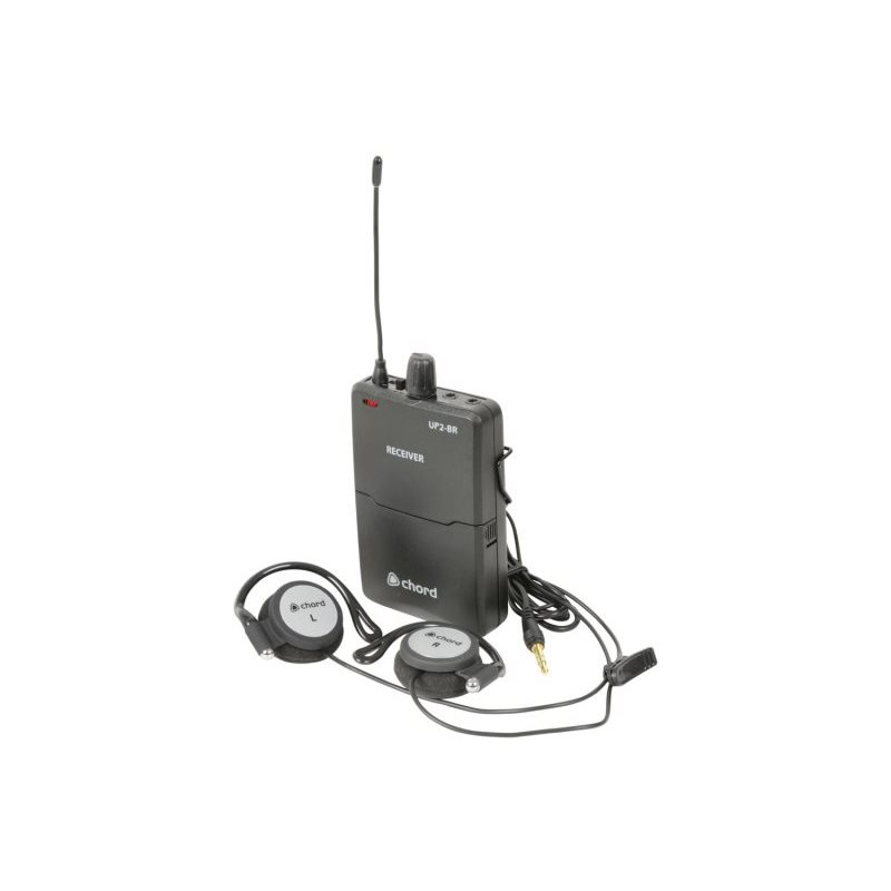 Juego de Receptor Uhf de Cintur&oacute;n Y Auriculares