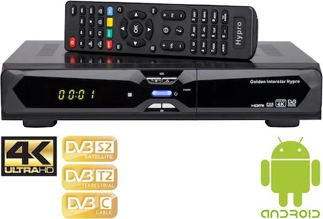 Receptor de Satélite Android 4k