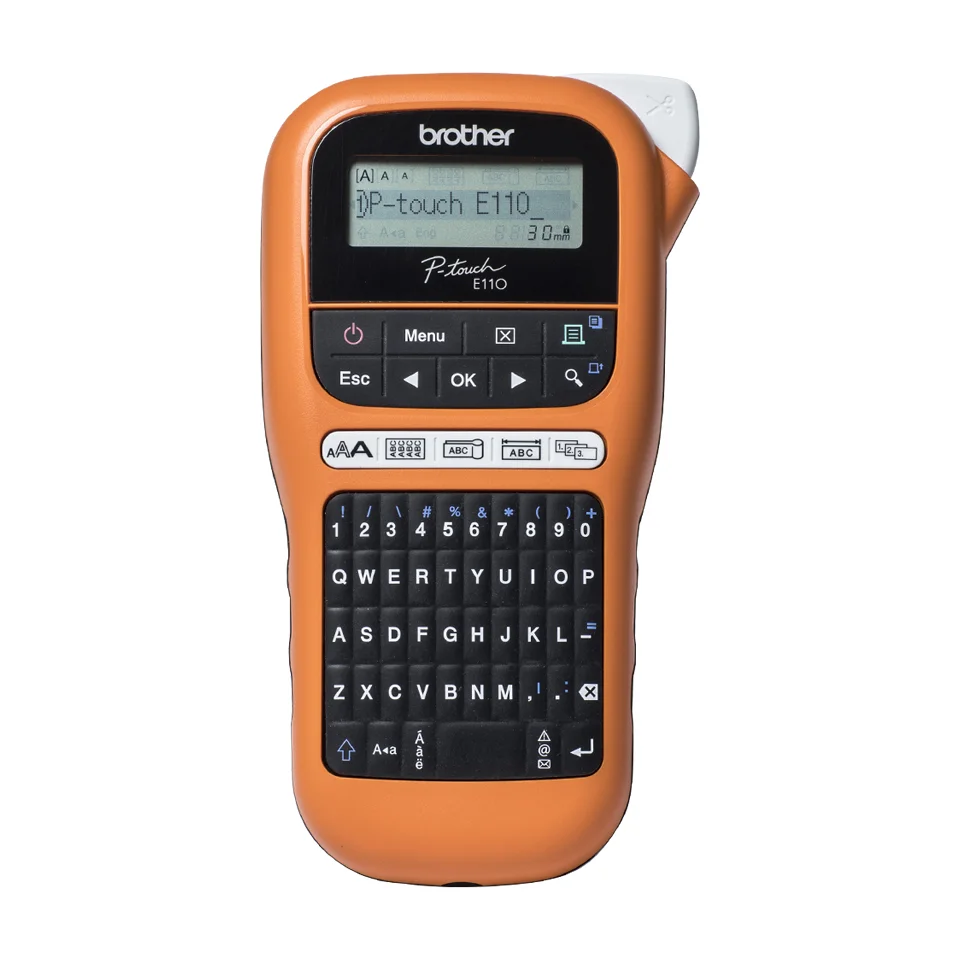 Máquina Rotuladora Elétrica Portátil Brother Pte110vpur1 Lcd 