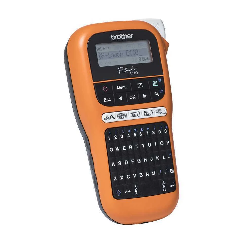 Máquina Rotuladora Elétrica Portátil Brother Pte110vpur1 Lcd 