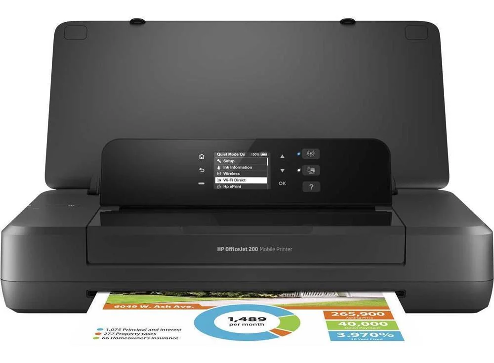 Impresora Portátil Hp Officejet 200 Wifi/ Negra