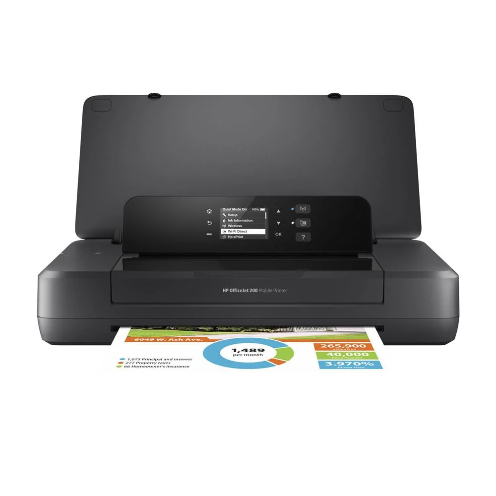 Impresora Portátil Hp Officejet 200 Wifi/ Negra
