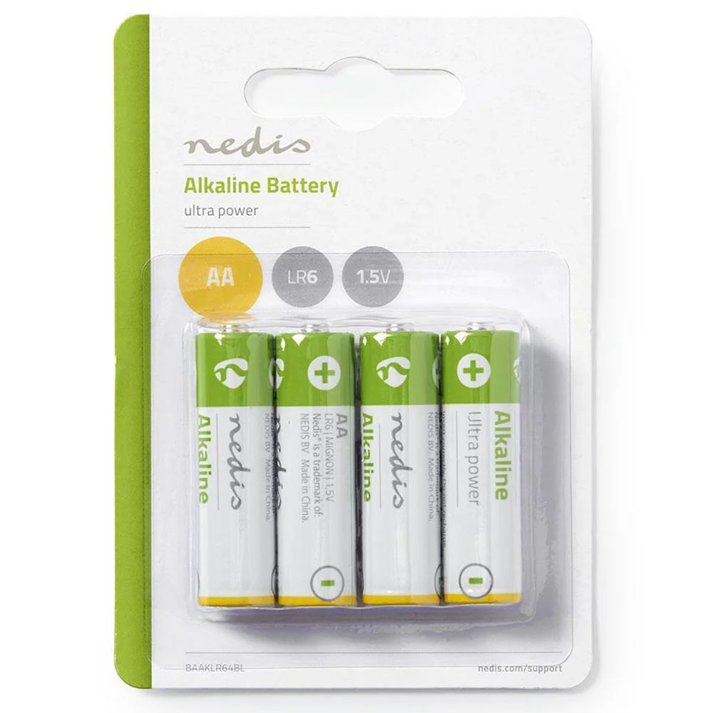 Pilhas Alcalinas Nedis Baaklr64bl 1.5v AA (4 Unidades)