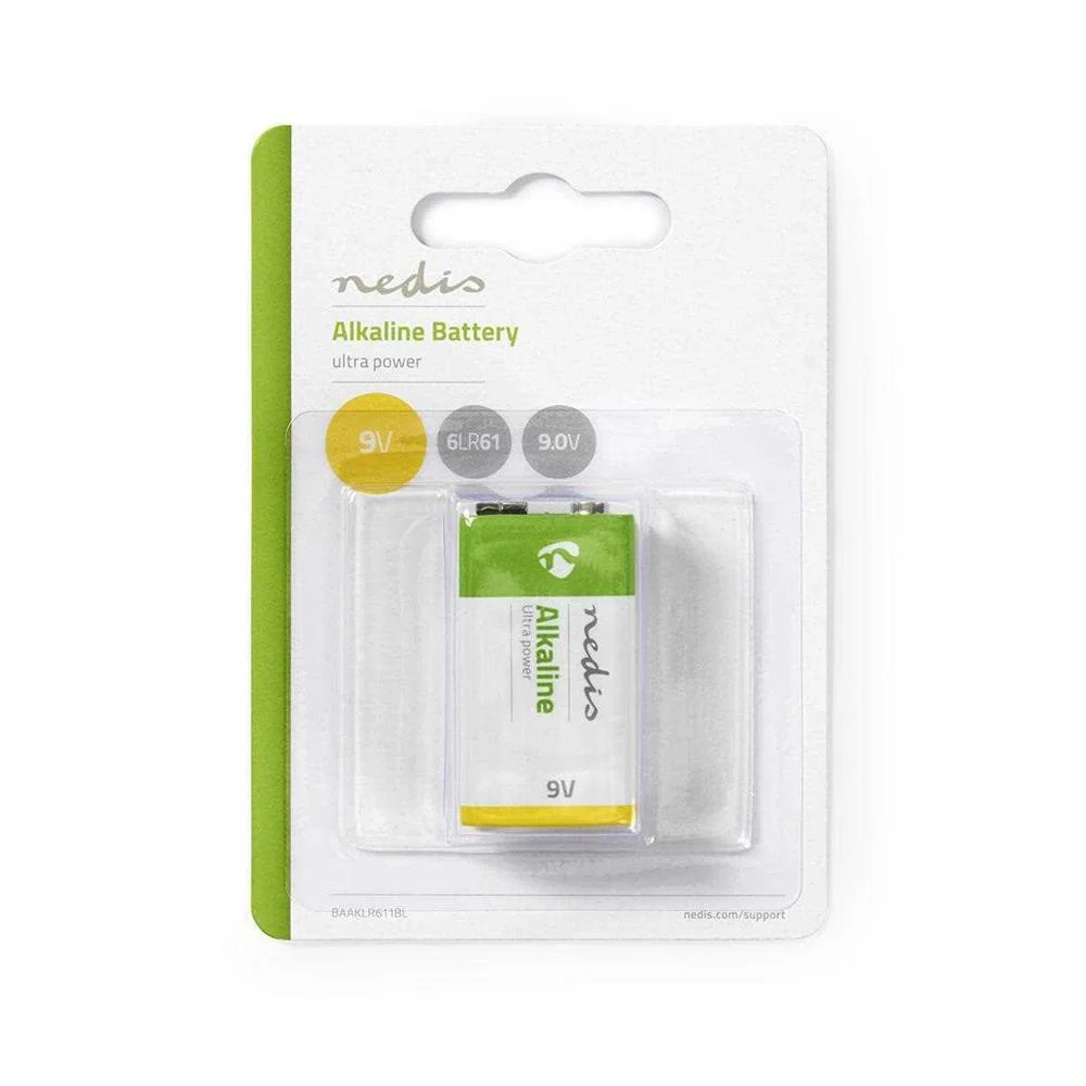 Pilha Alcalina Nedis Baaklr611bl 9v 6lr61 (1 Unidade)