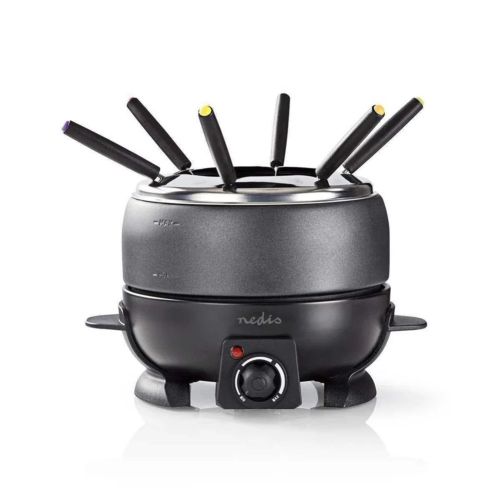 Fondue | 6 Personas | 2.3 L | Control de Temperatura Ajustable | 800 W | Mango(S) de Tacto Frío | Fo