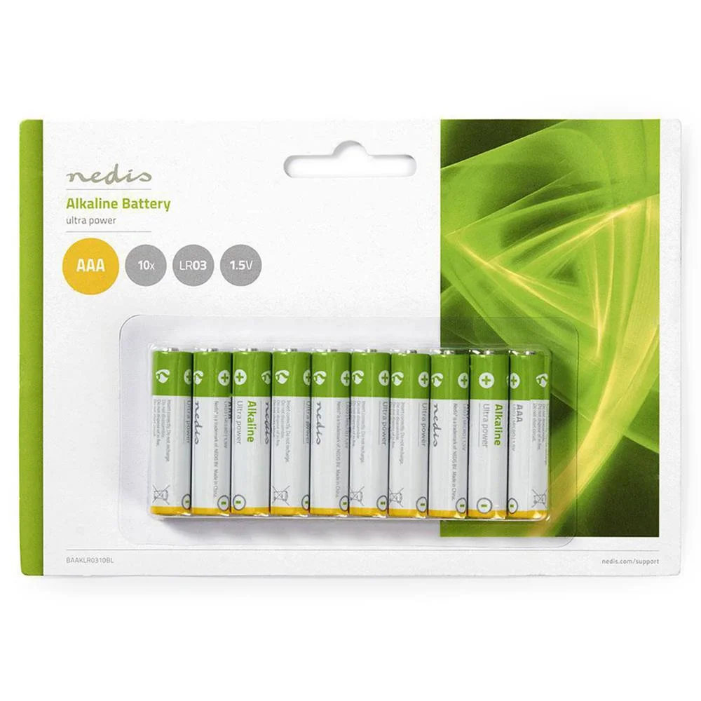 Pilhas Alcalinas Nedis Baaklr0310bl 1.5v Lr03 AAA (10 Unidades)