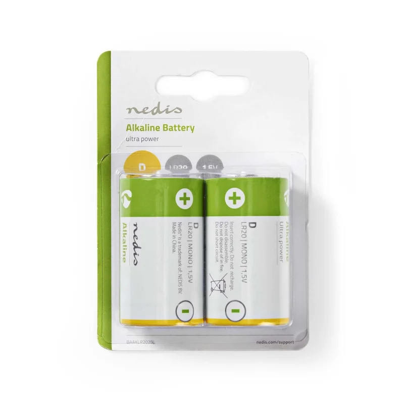 Pilas Alcalinas D 1 5v Blister 2 Unidades