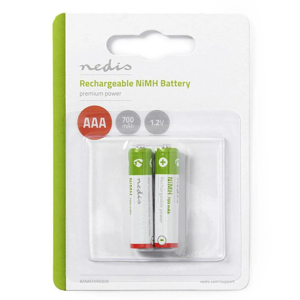 Pilha Recarregável AAA 1 2V 700mAh Blister 2 uni.