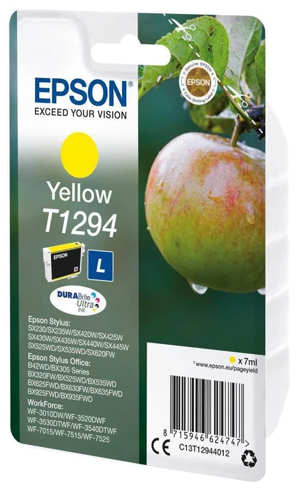 Tinta Epson Stylus Amarillo Sx420w 425w Office Bx.