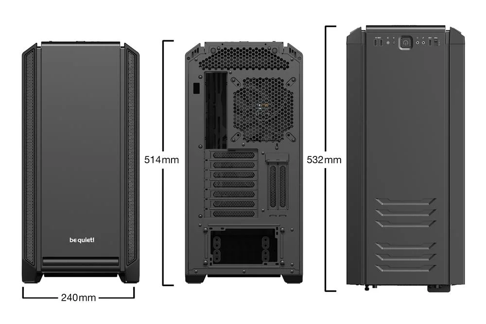 Torre E-Atx Be Quiet! Silent Base 601 Black