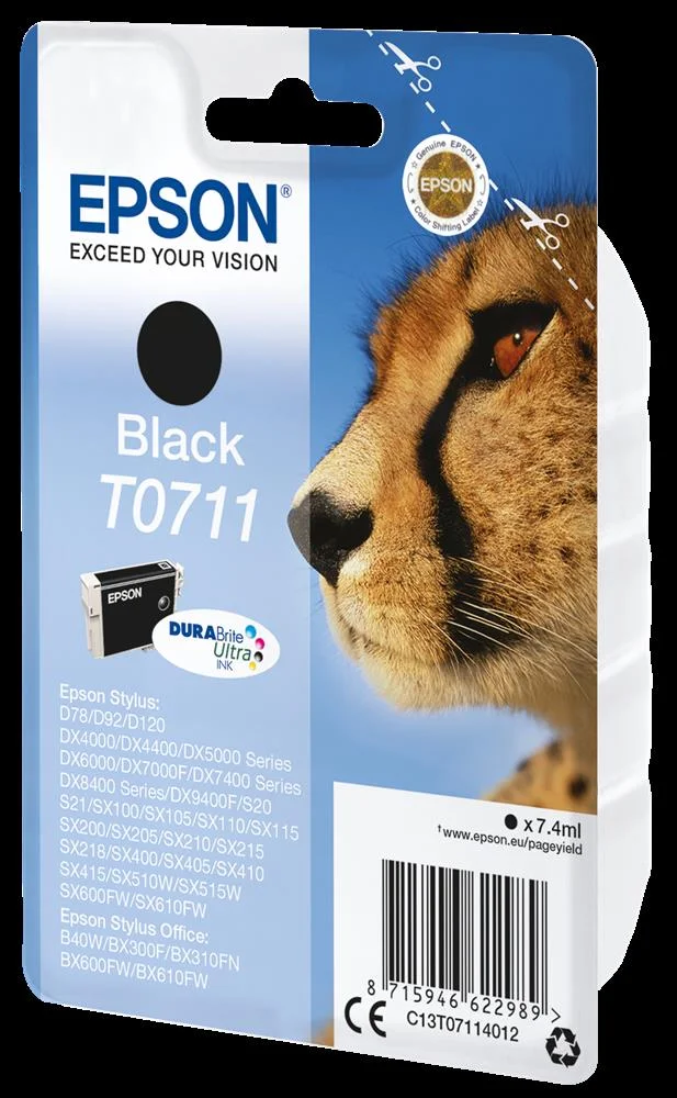Epson Ink Cart. C13t07114012 F?r Stylus D78/92/120/Dx4000/ 4050/4400/4450/5000/5050/6000/ 6050/7000f