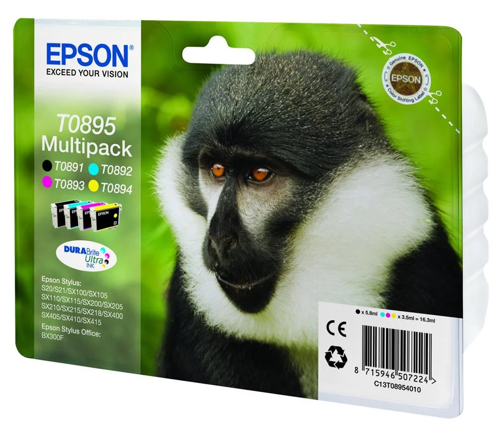 Epson Ink Cart. C13t08954010 F?r Stylus S20/21/Sx100/105/ 110/115/200/205/210/215/218/ 300/400/405/4