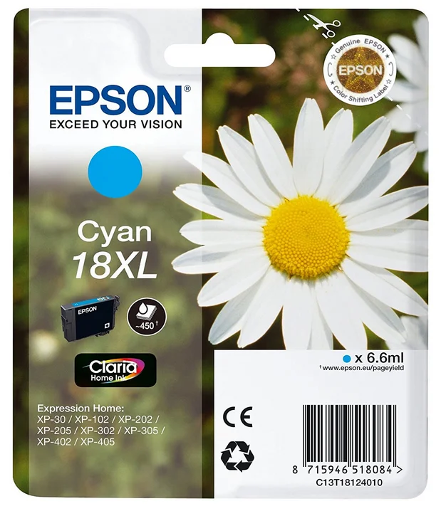 Epson 18xl - Xl - Cyan - Original - Ink Cartridge