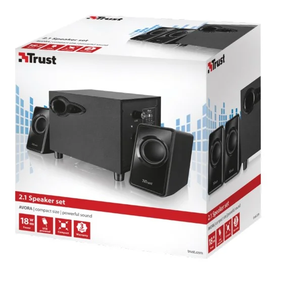 Coluna Trust Avora 2.1 Subwoofer Speaker Set