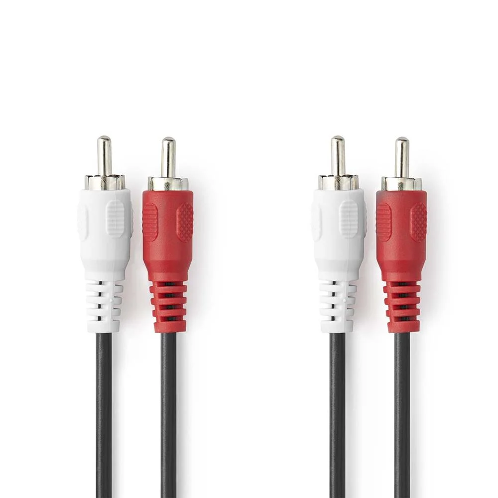 Cabo 2x Rca Macho para 2x Rca Macho 10m