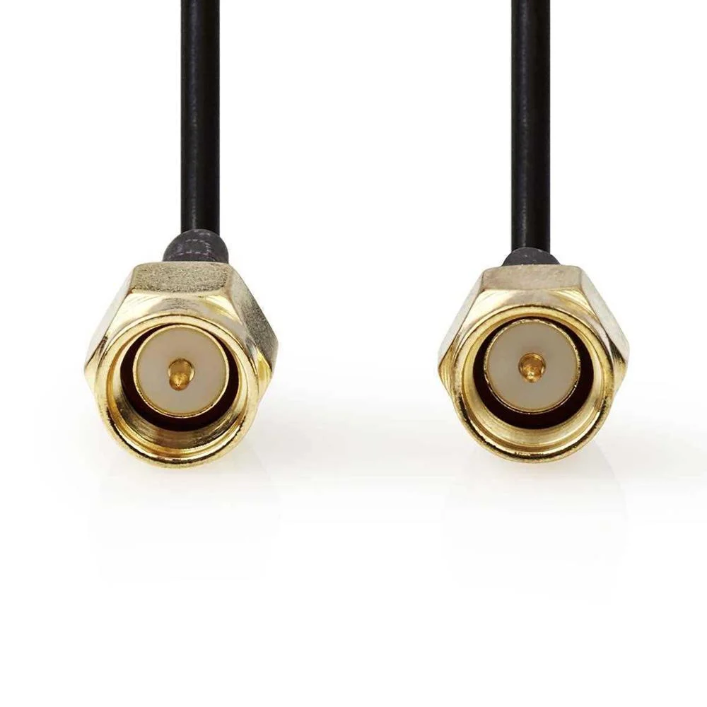 Cable de Antena | Sma Masculino | Sma Masculino | Chapado En Oro | 50 Ohm | Apantallado Simple | 5.0