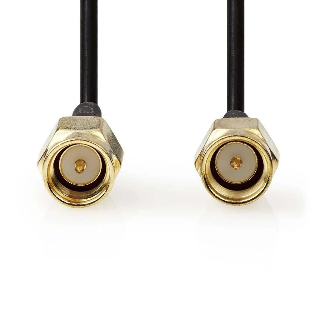Cabo De Antena Sma Macho-sma Macho 2m Preto
