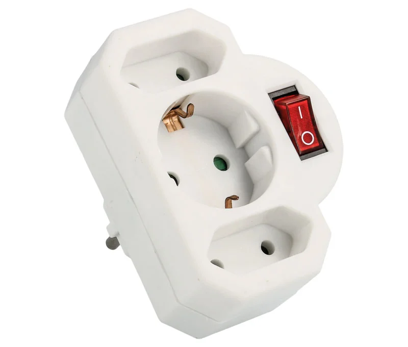 Distribuidor Rede Com 3 Saidas E Interruptor