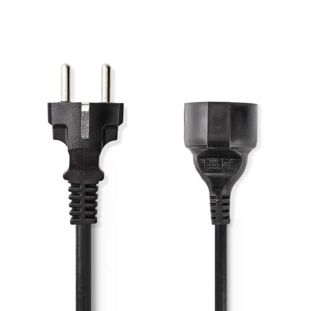 Cable Alimentación | Conector Alimentación Macho | Conector Alimentación Hembra | Recto | Recto | Ni