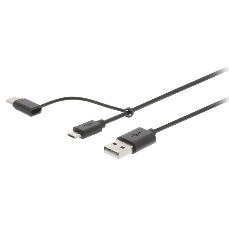 Cable Usb a Macho - Usb Micro Bp/ Tipo C Macho 1m