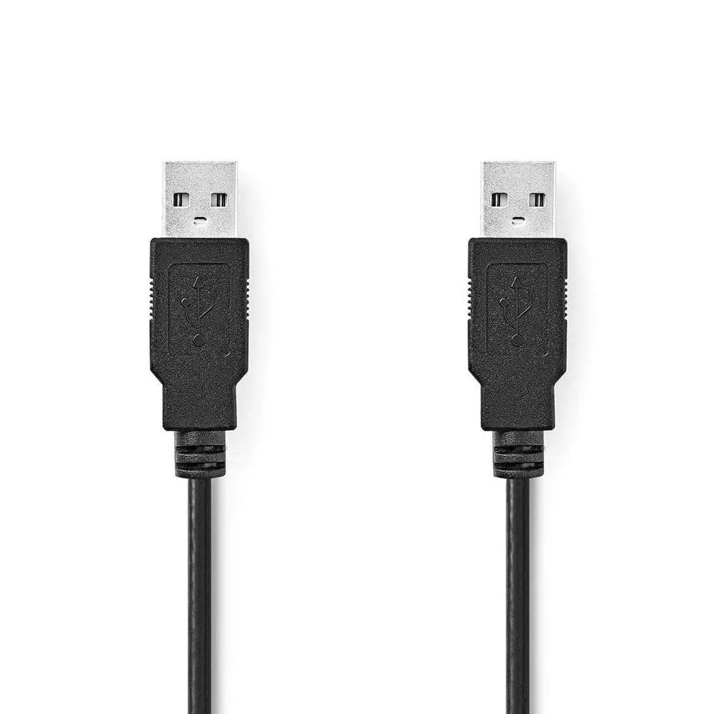 Cable Usb 2.0 a Macho a a Macho Negro 2m