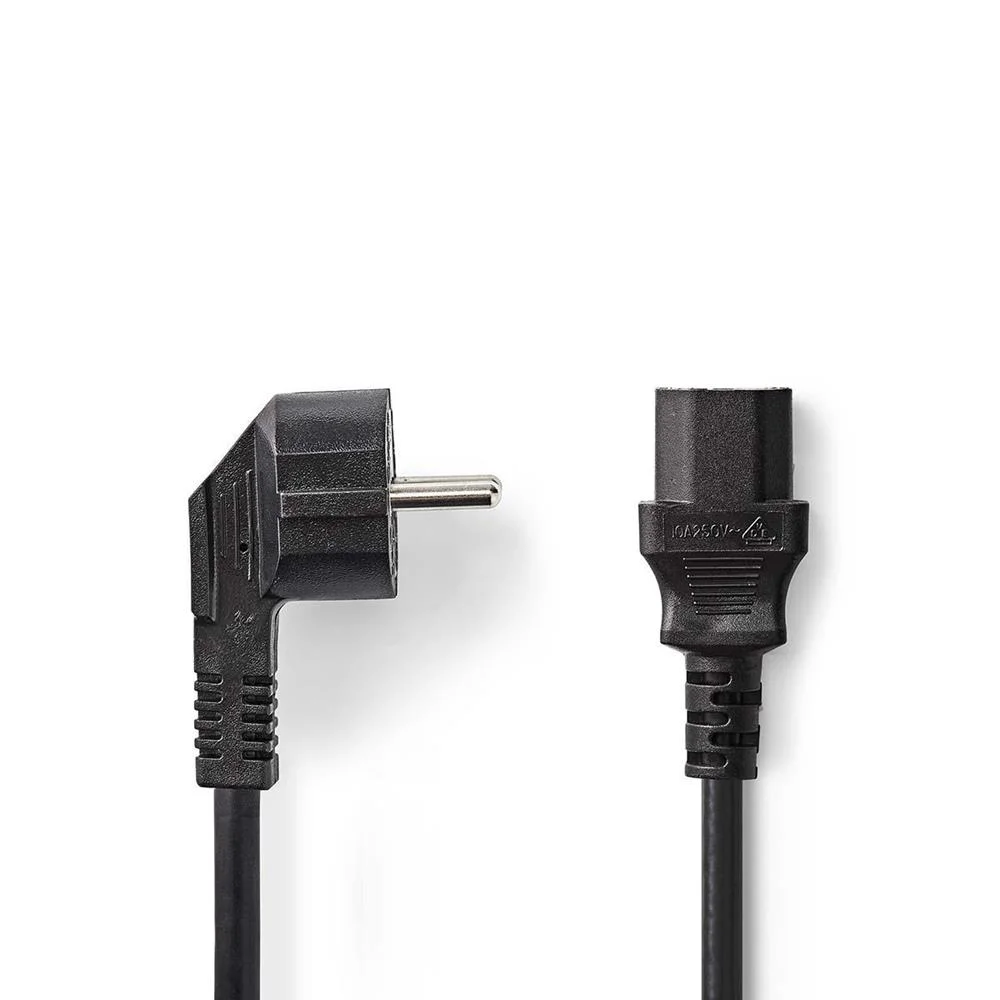 Cabo Alimentaçao Schuko Macho 90º P/iec-320-c13 10