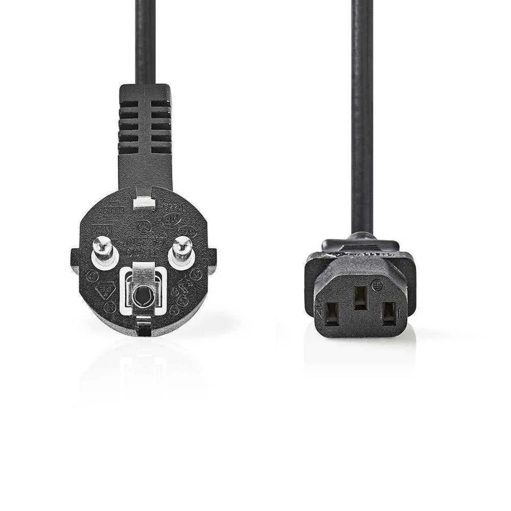 Cabo Alimentaçao Schuko Macho 90º P/iec-320-c13 10